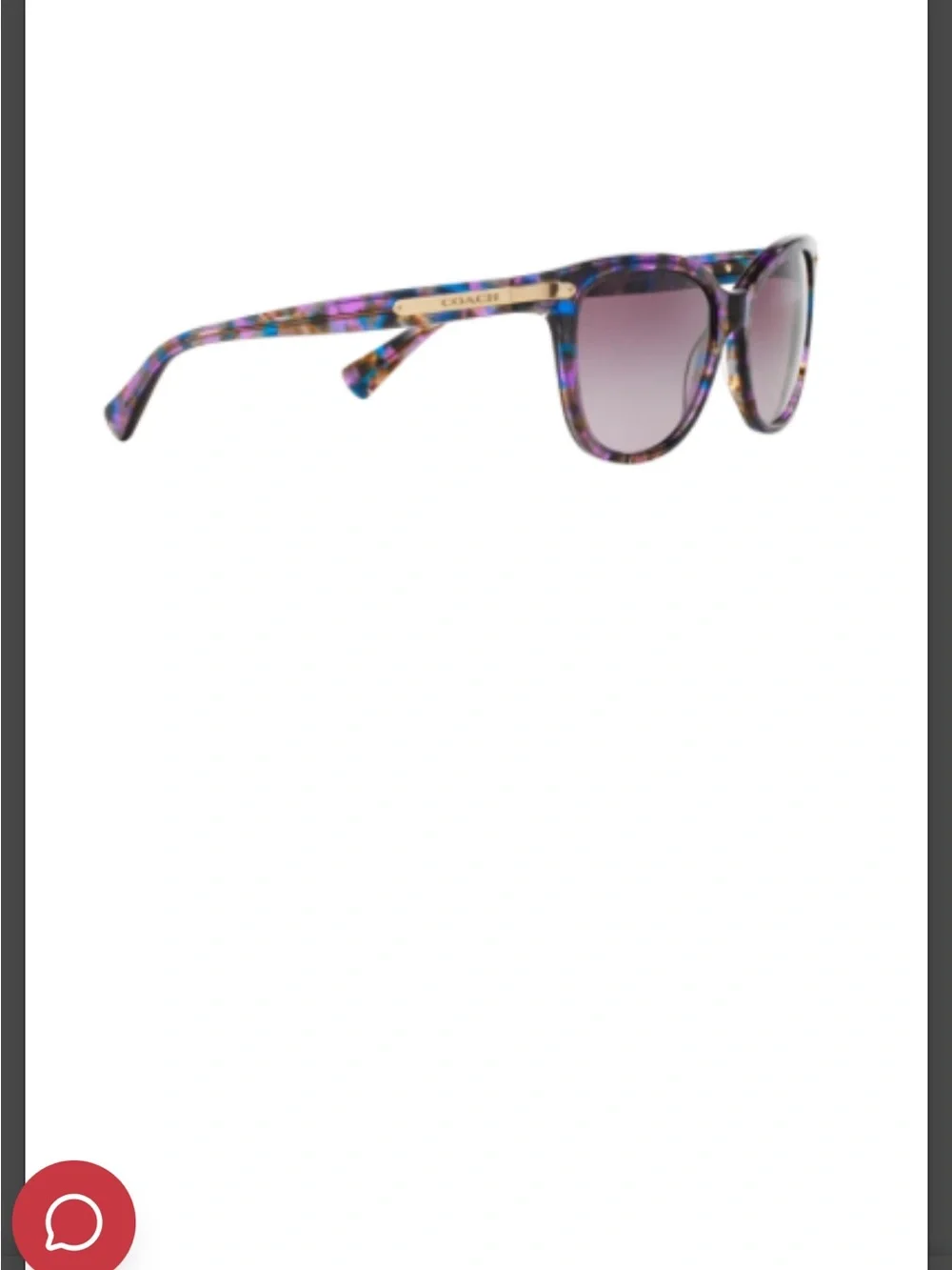Coach Multicolor Purple Cat-Eye Sunglasses